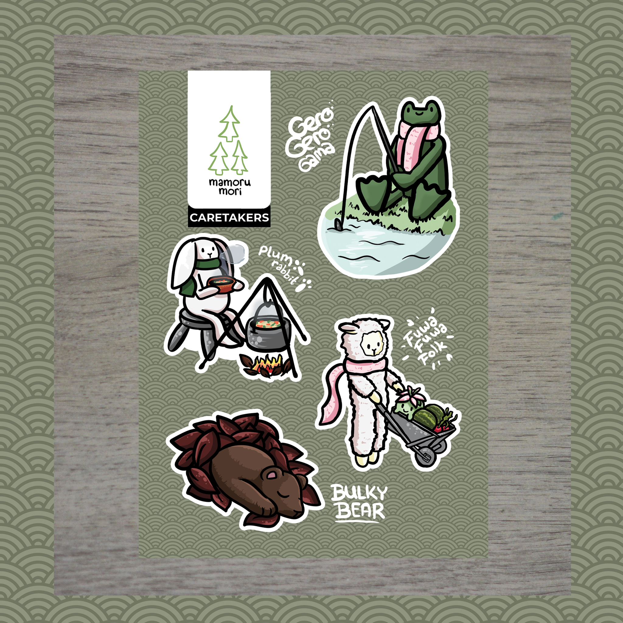 A6 Stickersheet - Caretakers Collection